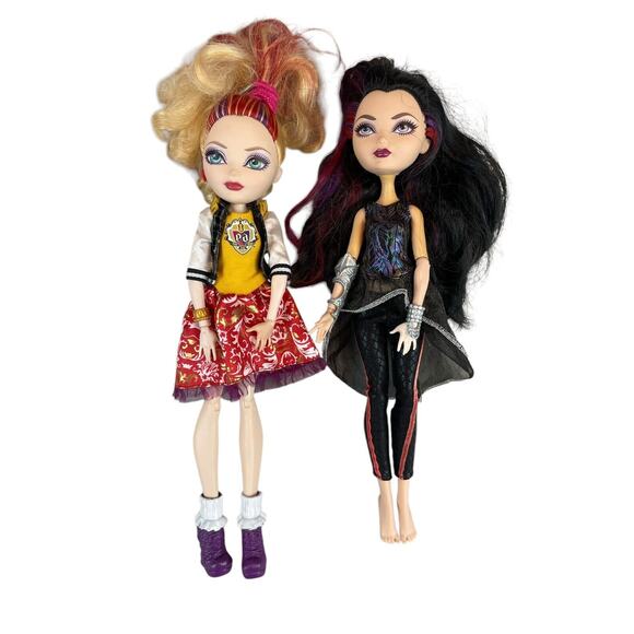 Ever After High School Spirit Dolls- Raven Queen And Apple White READ - Picture 7 of 7